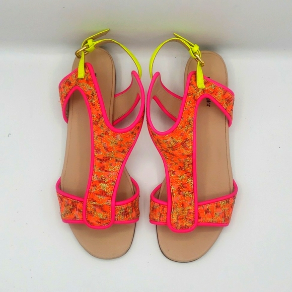 Markus Lupfer size 40 NEW NEVER BEEN WORN COLOR HOT PINK ORANGE & LIME GREEN - Picture 3 of 10